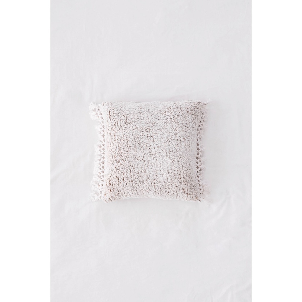 Urban Outfitters Cara Amped Fleece Fringed Throw Pillow - Picture 3 of 6